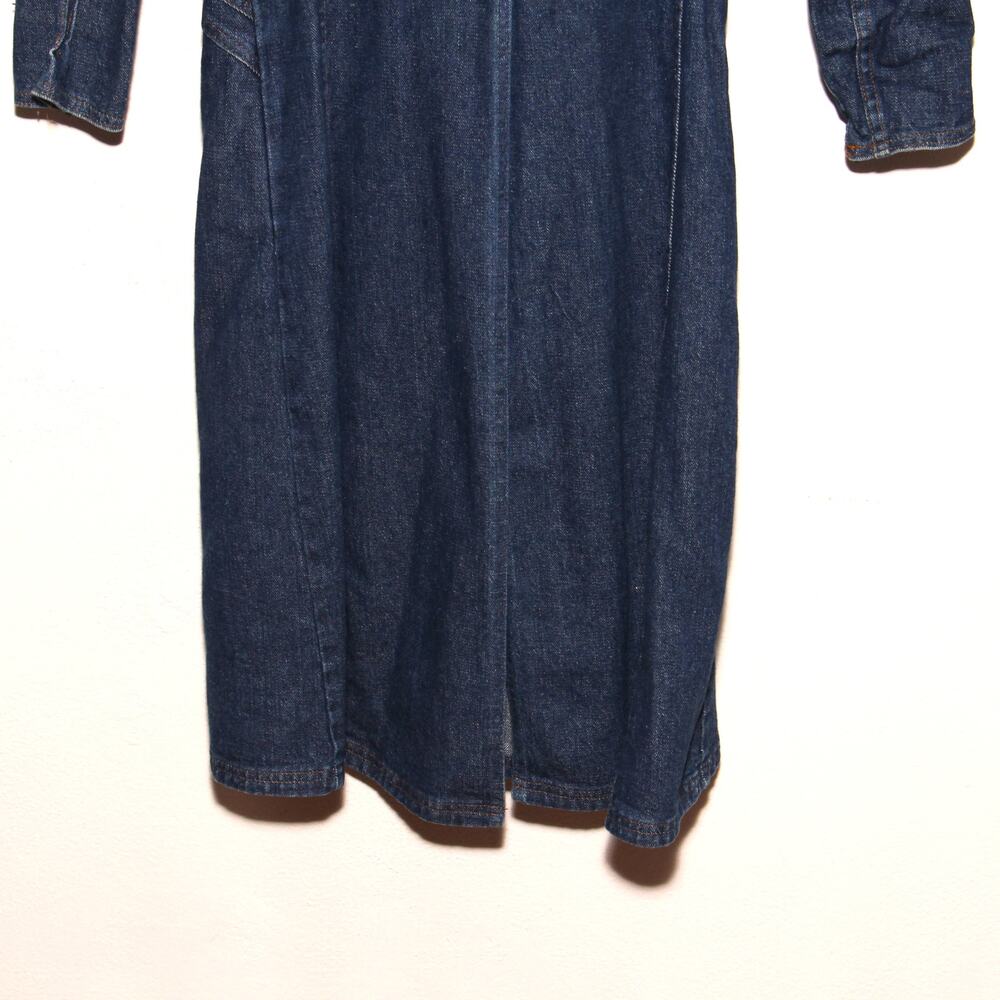 Vintage 70s A. Smile Denim Duster Jacket Coat - Picture 9 of 14